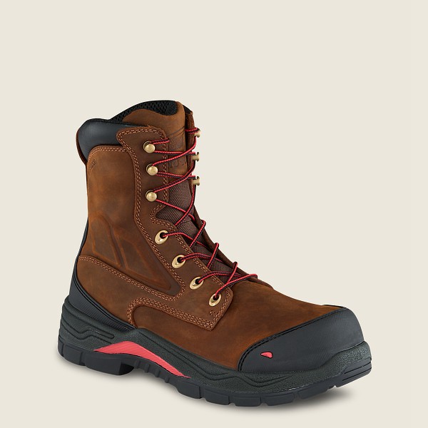 Bottes de Sécurité Red Wing - King Toe® Adc - 8-Inch Waterproof Toe - Marron/Noir - Homme 068NTXVKZ